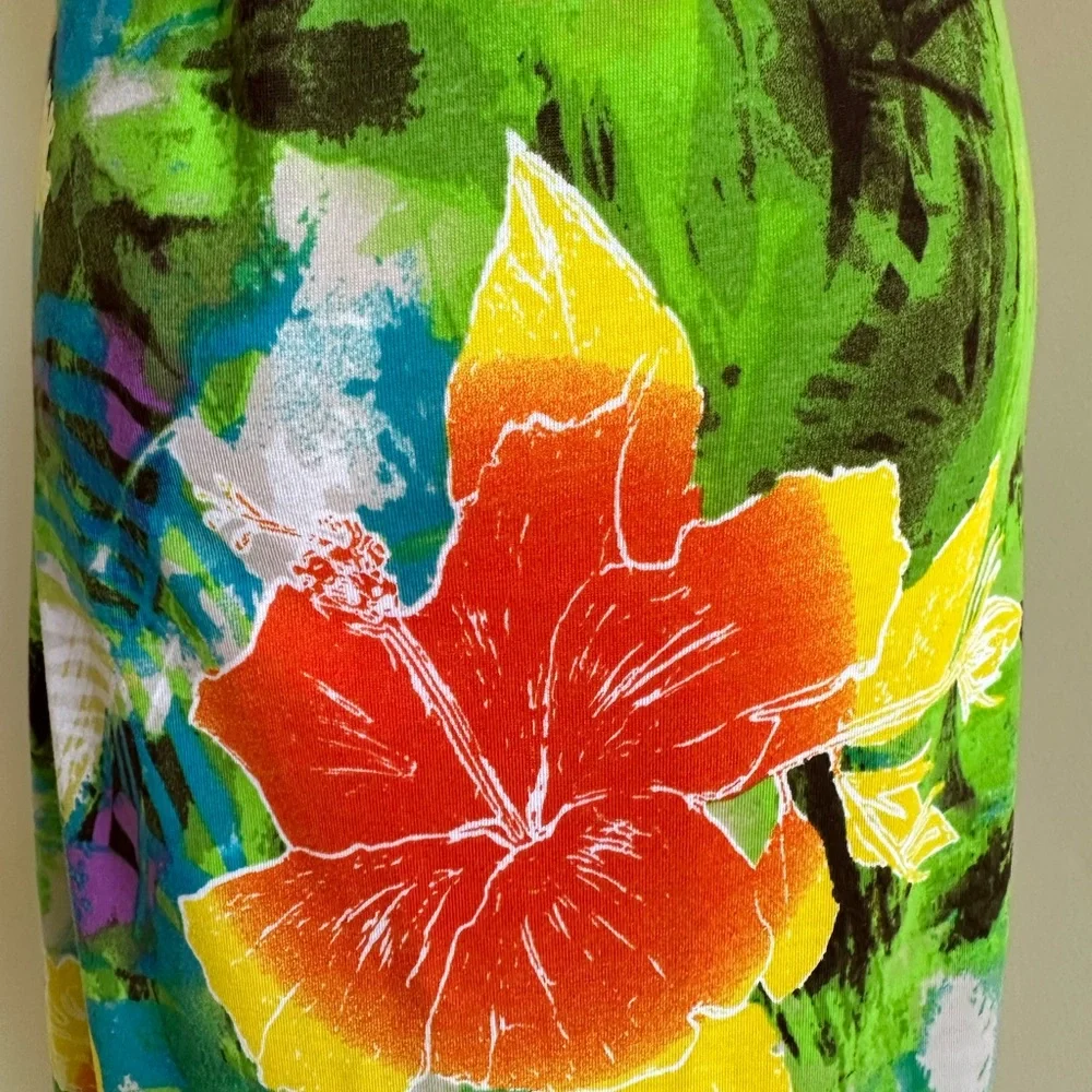 Tropical Print Sundress- Large - Picture 6 of 8